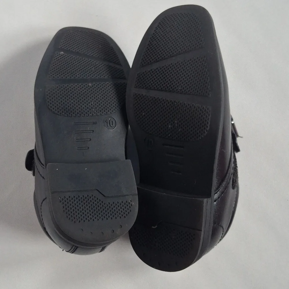 Perry Ellis Boys' Black Dress Monk‎ Strap Shoes Toddler Kids Size 10